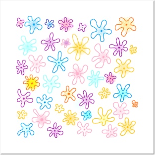 Flower patterns Posters and Art